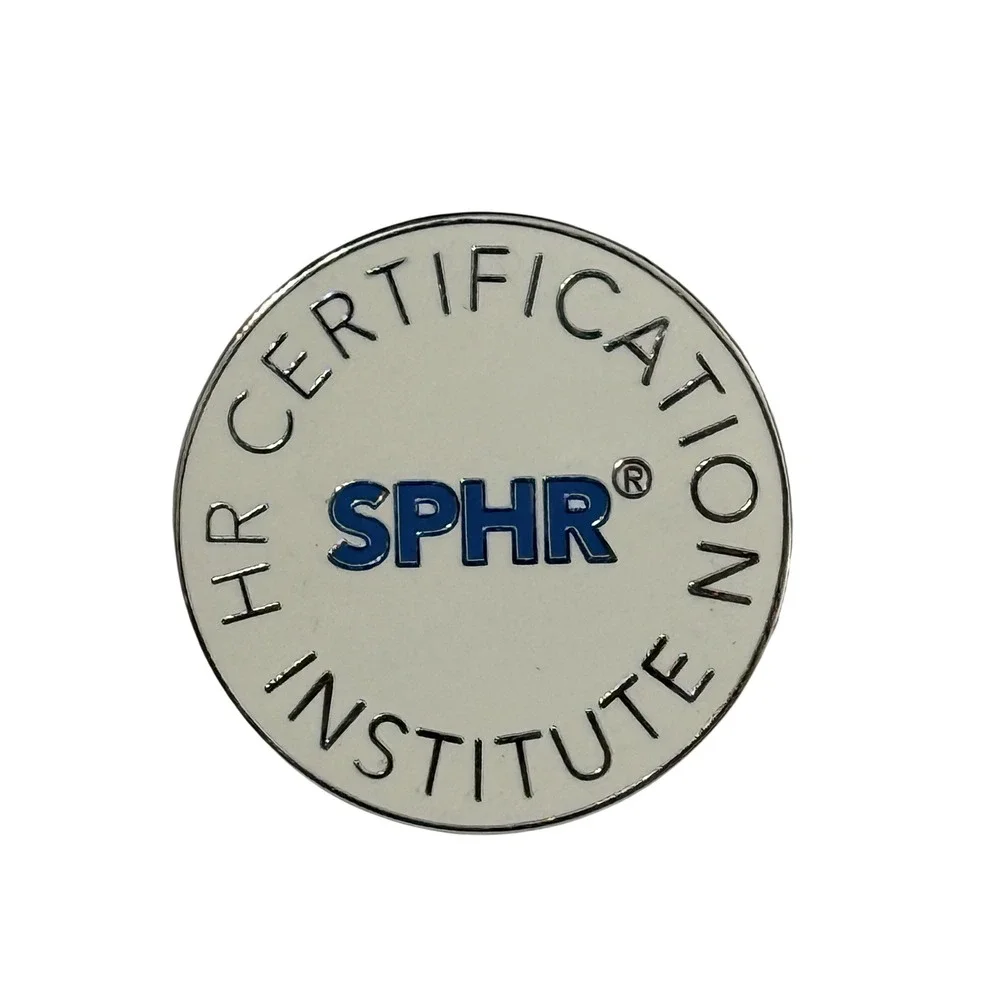 SPHR HR Certification Institute Lapel Pin Senior Professional Human Resources
